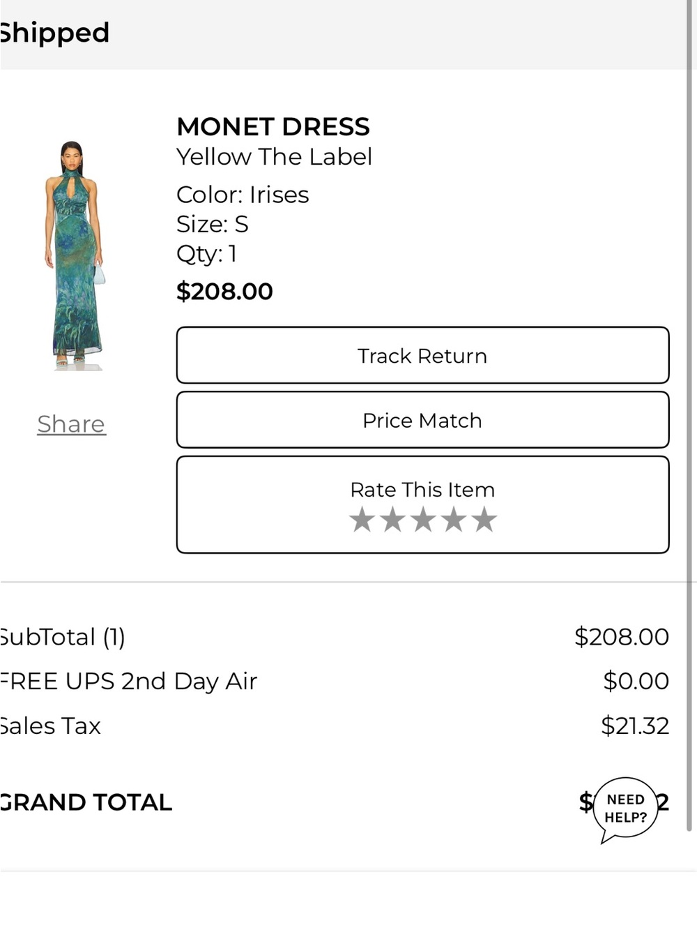 Halter Keyhole Maxi Dress in Green and Blue Marble - Picture 2 of 16